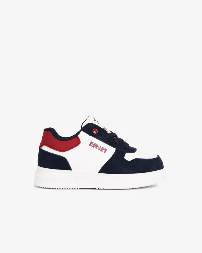 Soviet Kids Society White/Navy/Burgandy Sneaker - Image 3