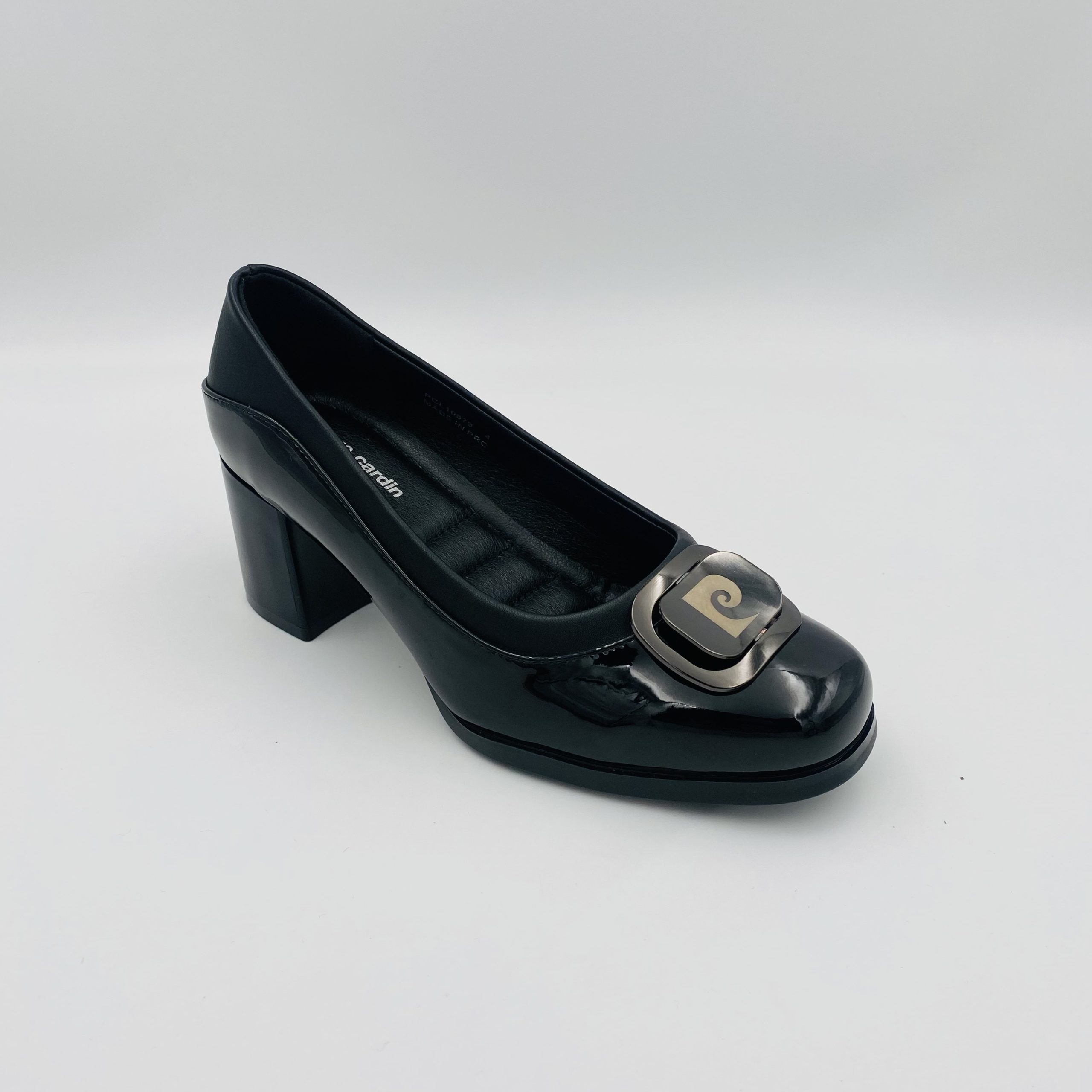 Pierre Cardin 10879 Polly 2 Black Ladies Block Heel
