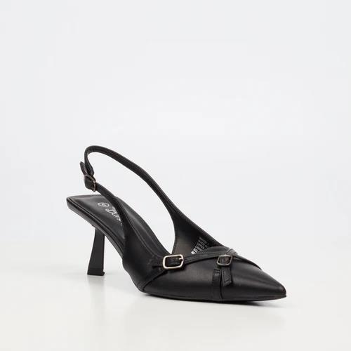 Butterfly Maven 1 Black Kitten Heel