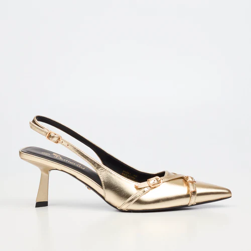 Butterfly Maven 1 Champagne Kitten Heel - Image 3
