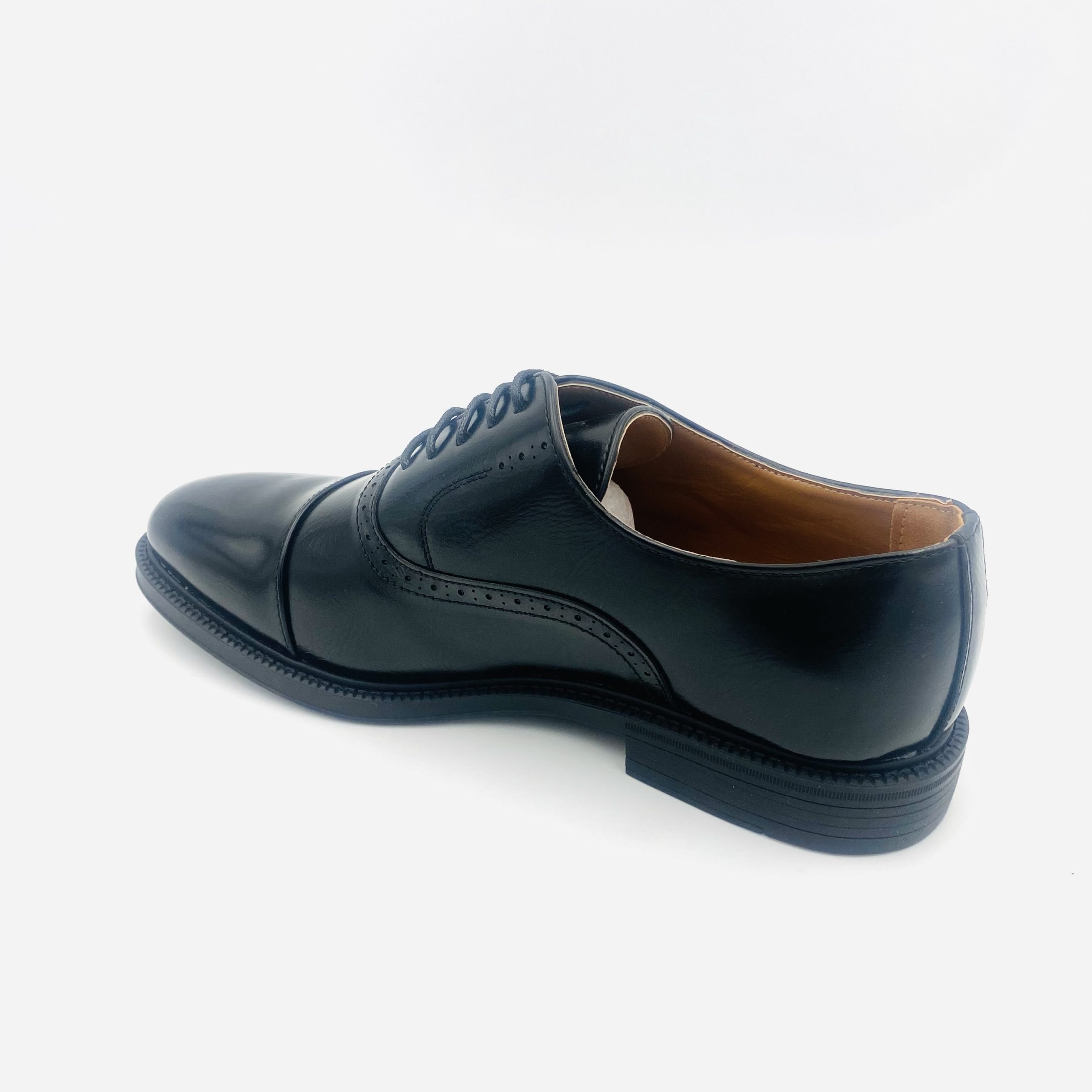 Gino Paoli 203 Black Classic Mens Laceup Shoe - Image 3