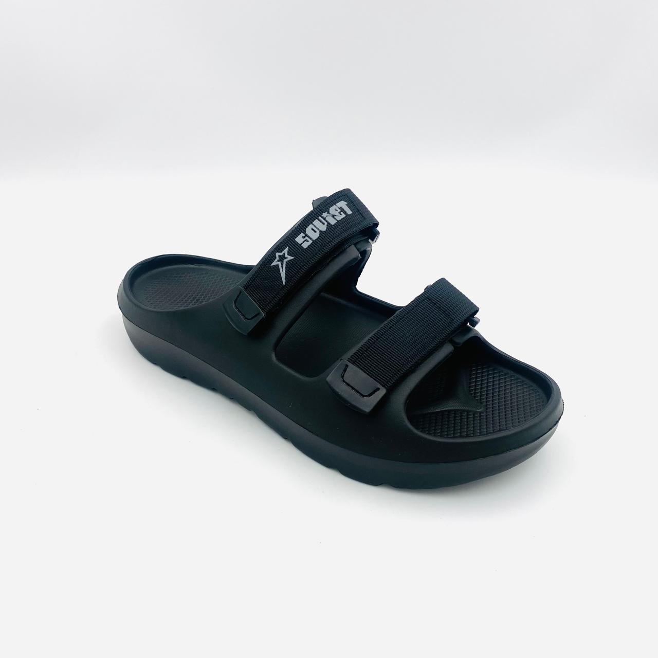 Soviet Mens Gladiator Black Velcro Sandal