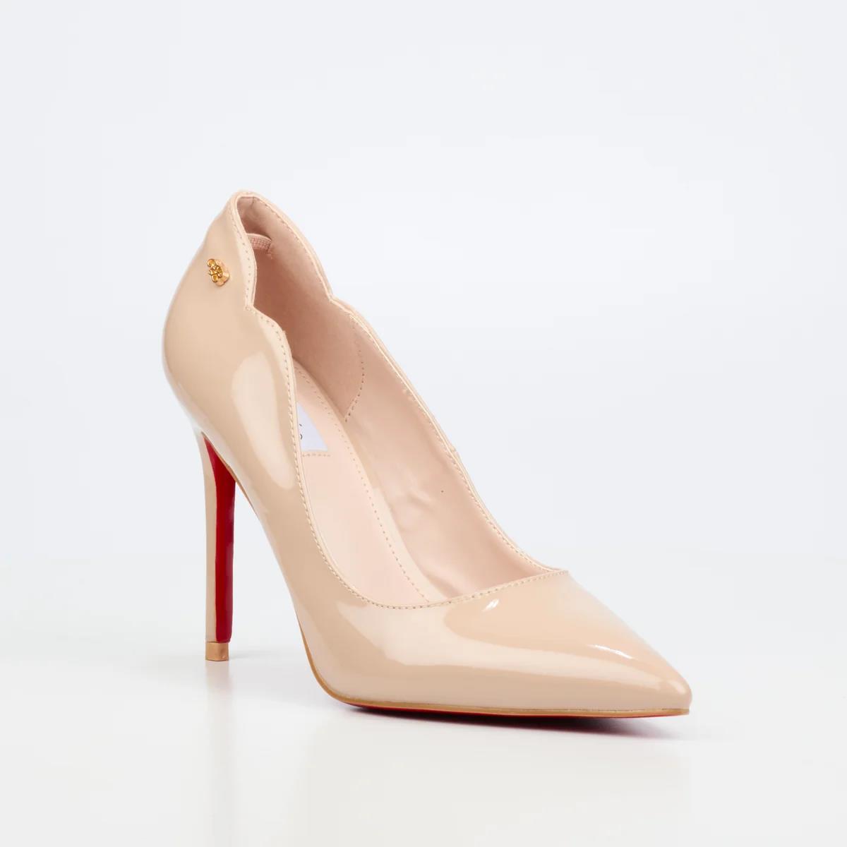 Miss Black Lola 1 Natural Patent Ladies Heel