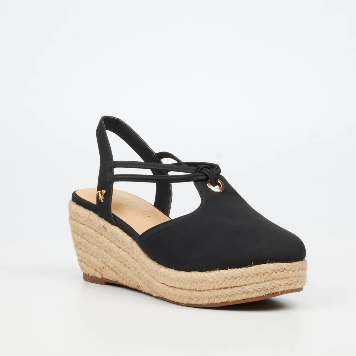Butterfly Lanah 3 Black Ladies Espidrille
