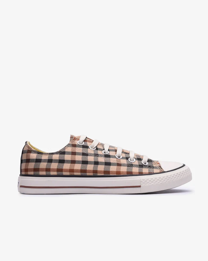 Soviet Mens Daks Beige Check Sneaker - Image 3