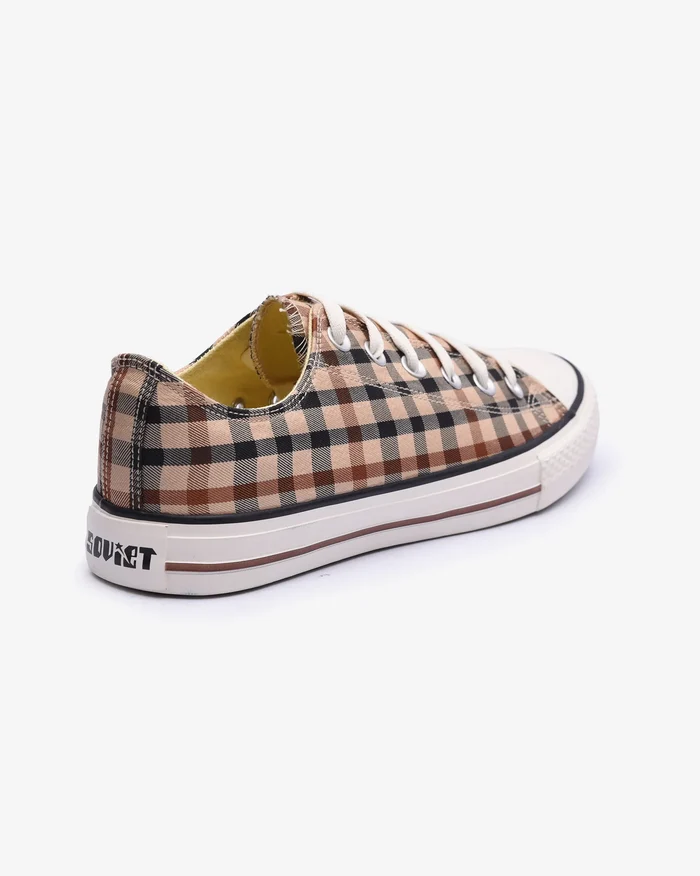 Soviet Mens Daks Beige Check Sneaker - Image 2