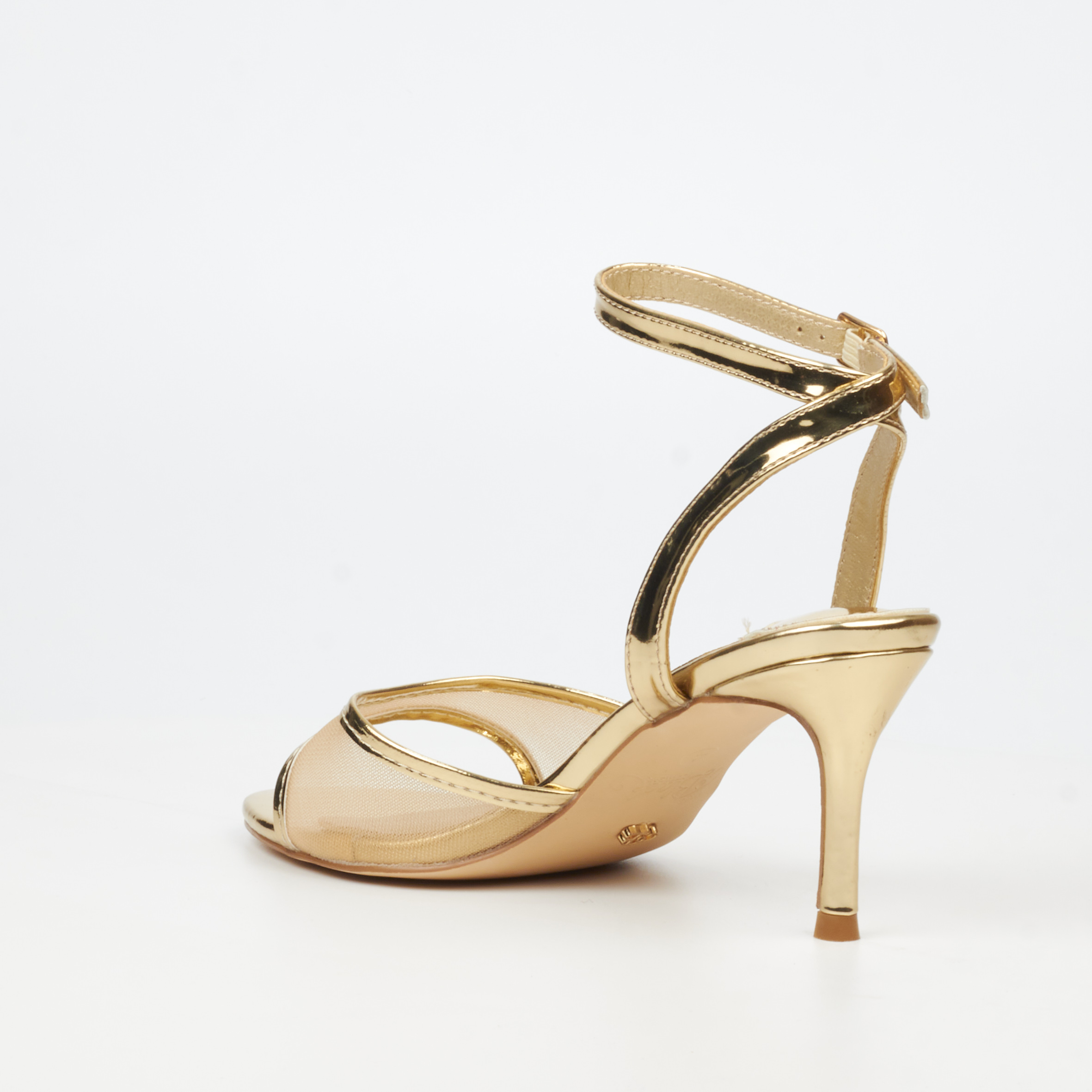Miss Black Harlene 1 Gold Ladies Heel - Image 2