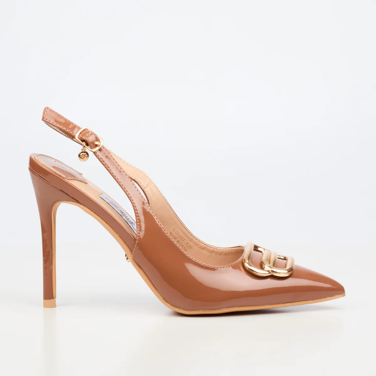 Miss Black Lola 57 Camel Ladies Slingback Heel - Image 2