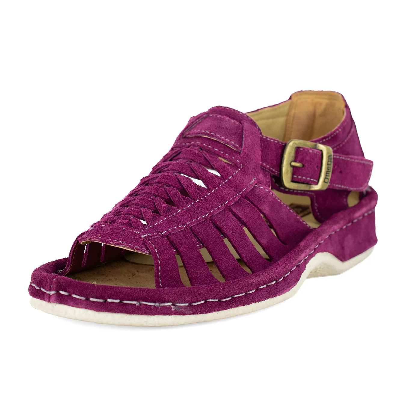 Omega Kgosi Cerise Madrid Suede Unisex Sandal - Image 2