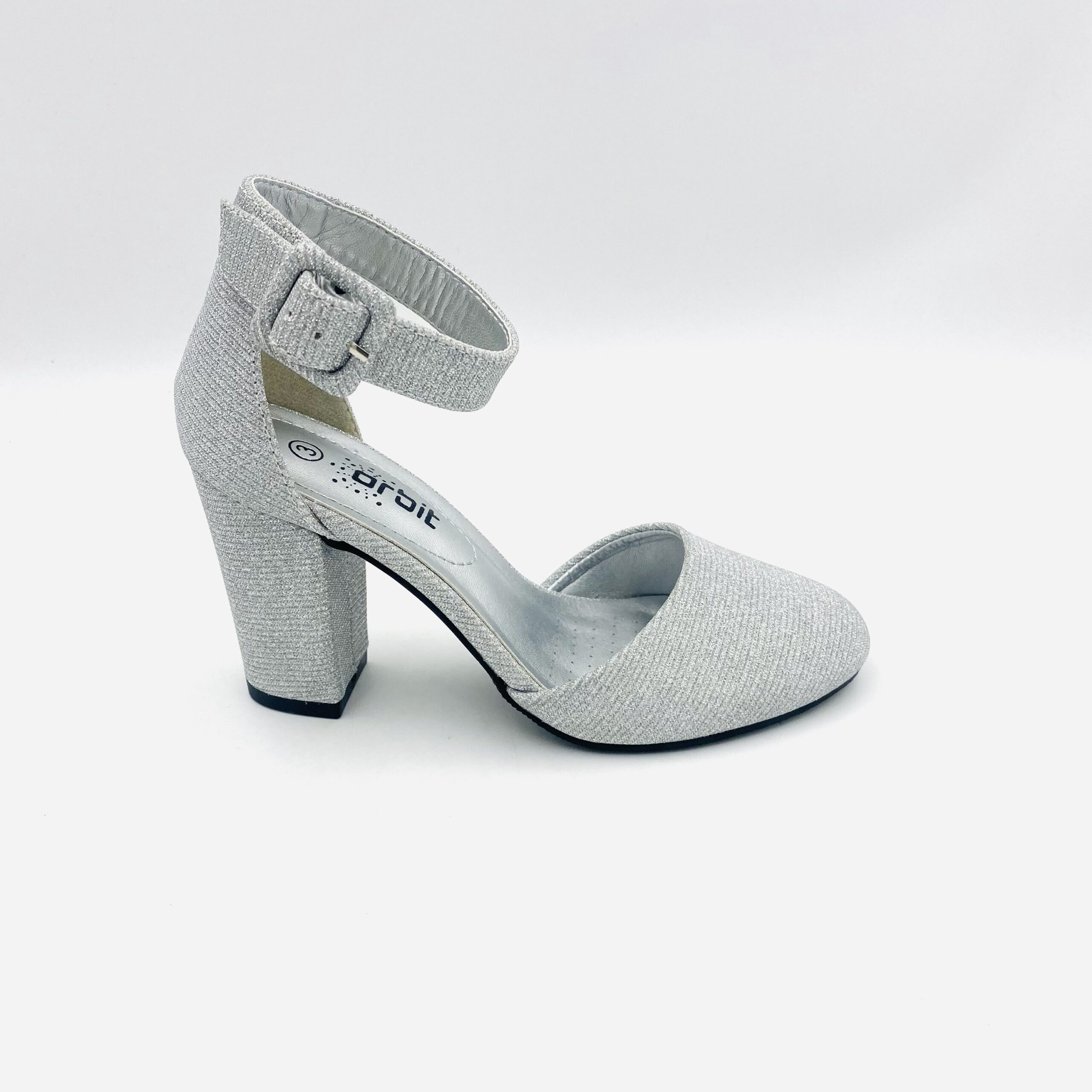 Orbit Ljpka25 Silver Ladies Block Heel - Image 2