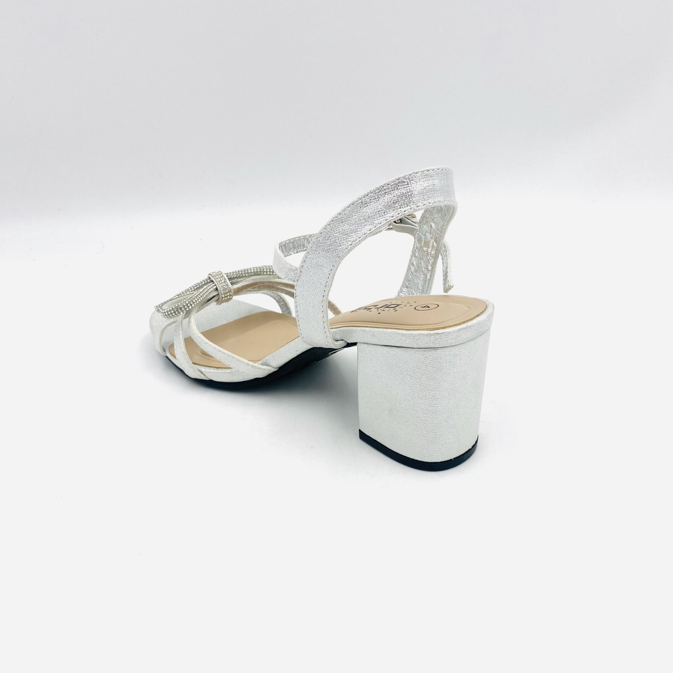 Orbit Ljphj05 Silver Ladies Block Heel - Image 3