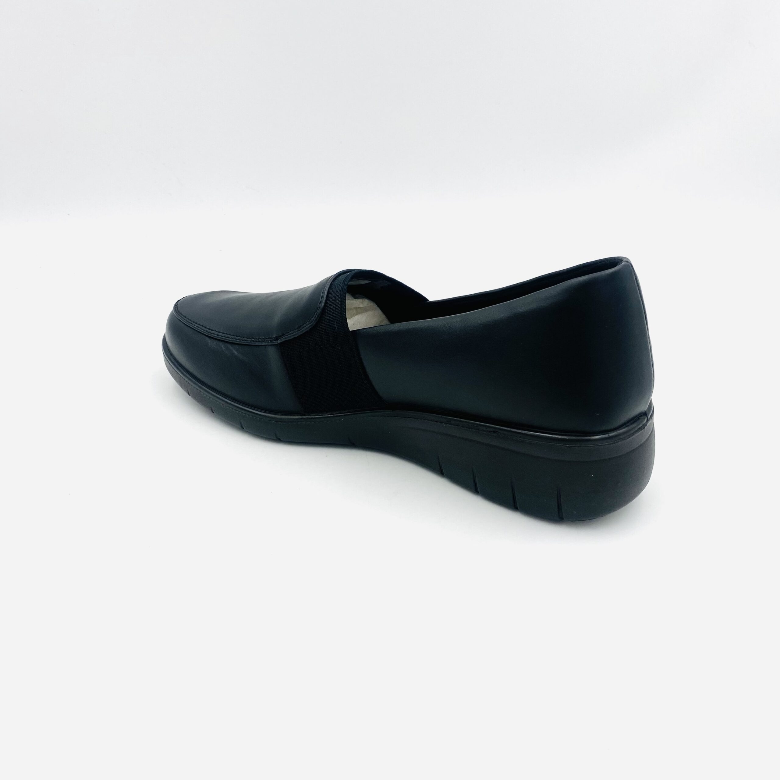Cushion Walk Elsa Black Ladies Comfort Wedge - Image 3