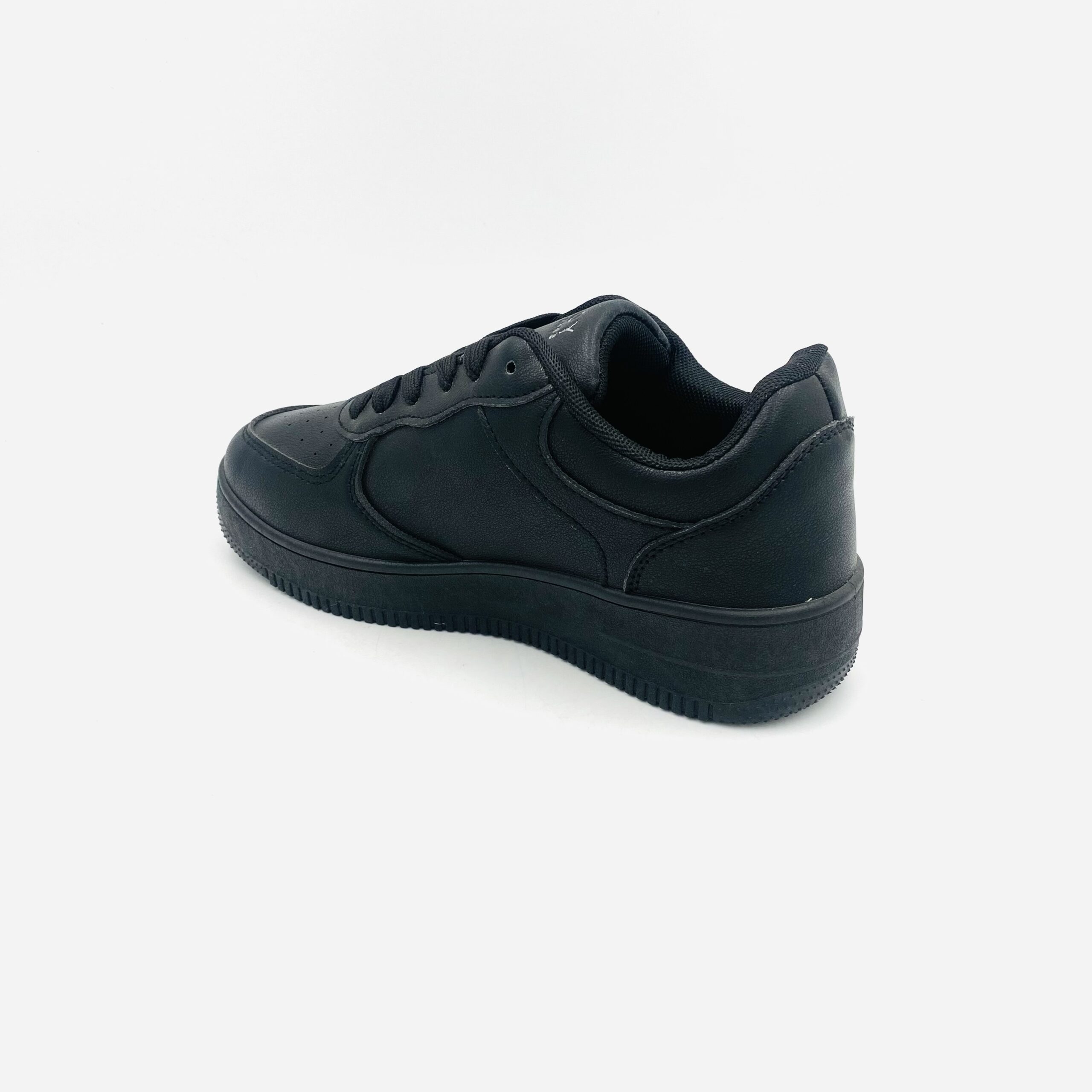 Savoy Black Ladies Lace-Up Sneaker - Image 3