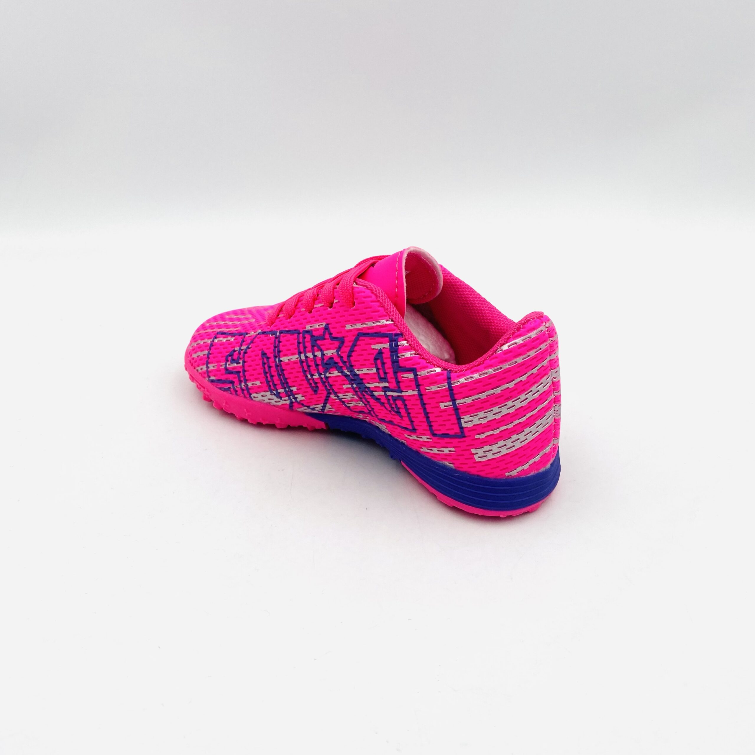Soviet Kids Mbappe Hot Pink/Silver/Purple Indoor Boot - Image 2