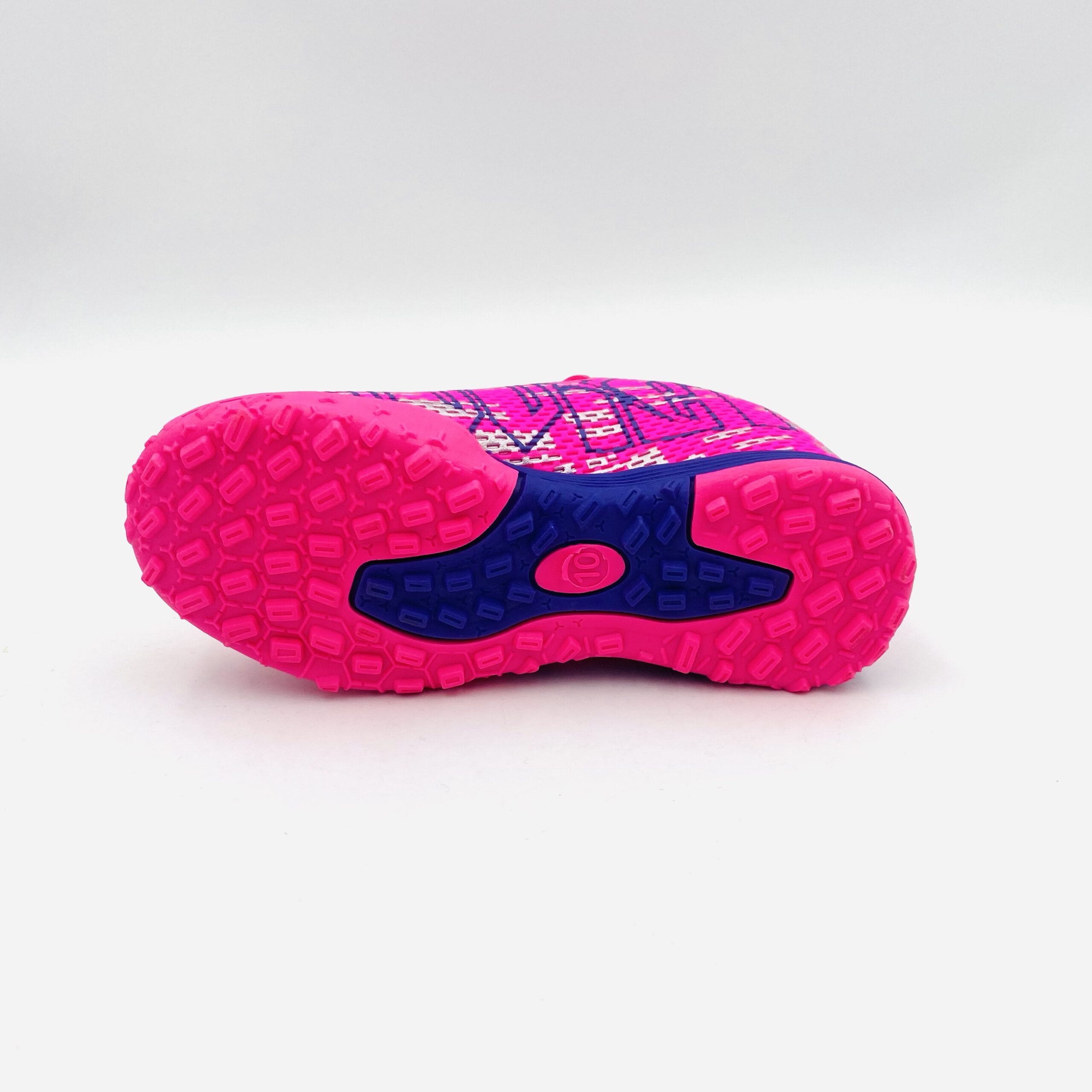 Soviet Kids Mbappe Hot Pink/Silver/Purple Indoor Boot - Image 3