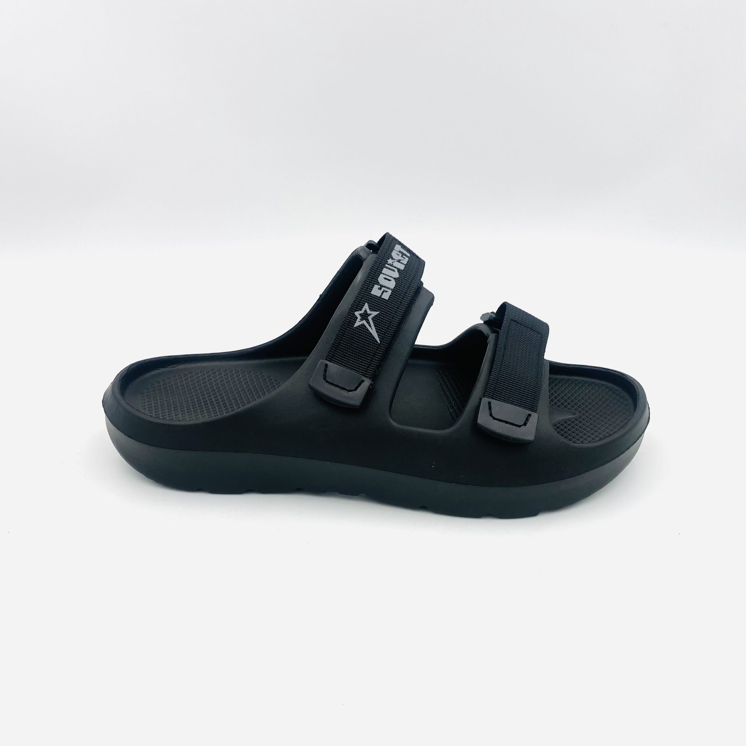 Soviet Mens Gladiator Black Velcro Sandal - Image 3